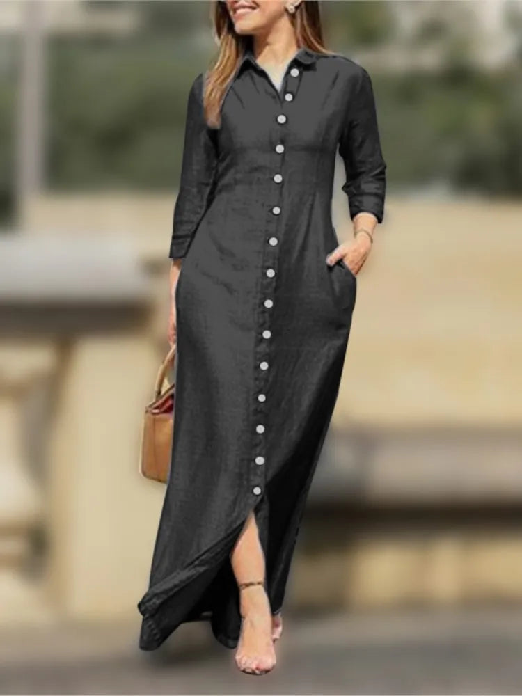 Gaia Button Dress
