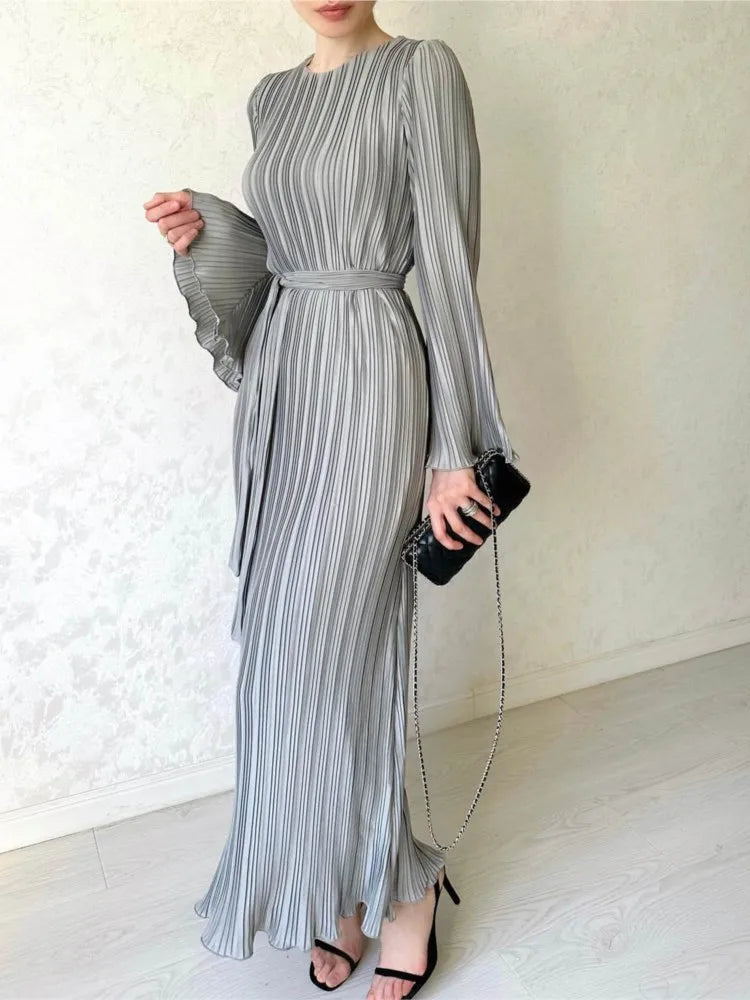 Petal Neutrals Sleeve Dress