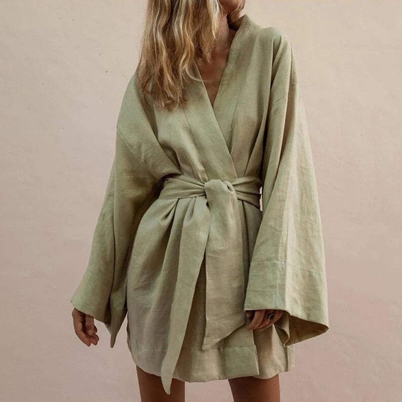 Kimono Shirt Dress